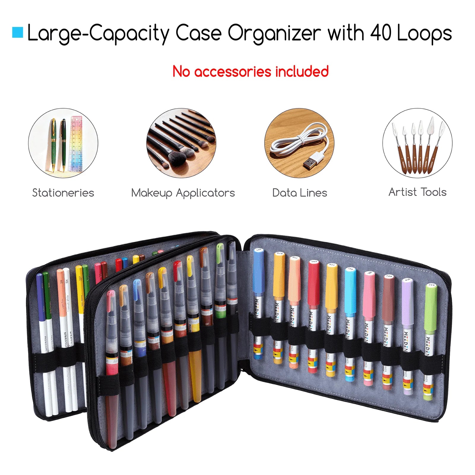 Pen Organizer Wallet 40-Slot