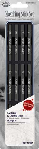Graphite Sketching Stick Tin Set