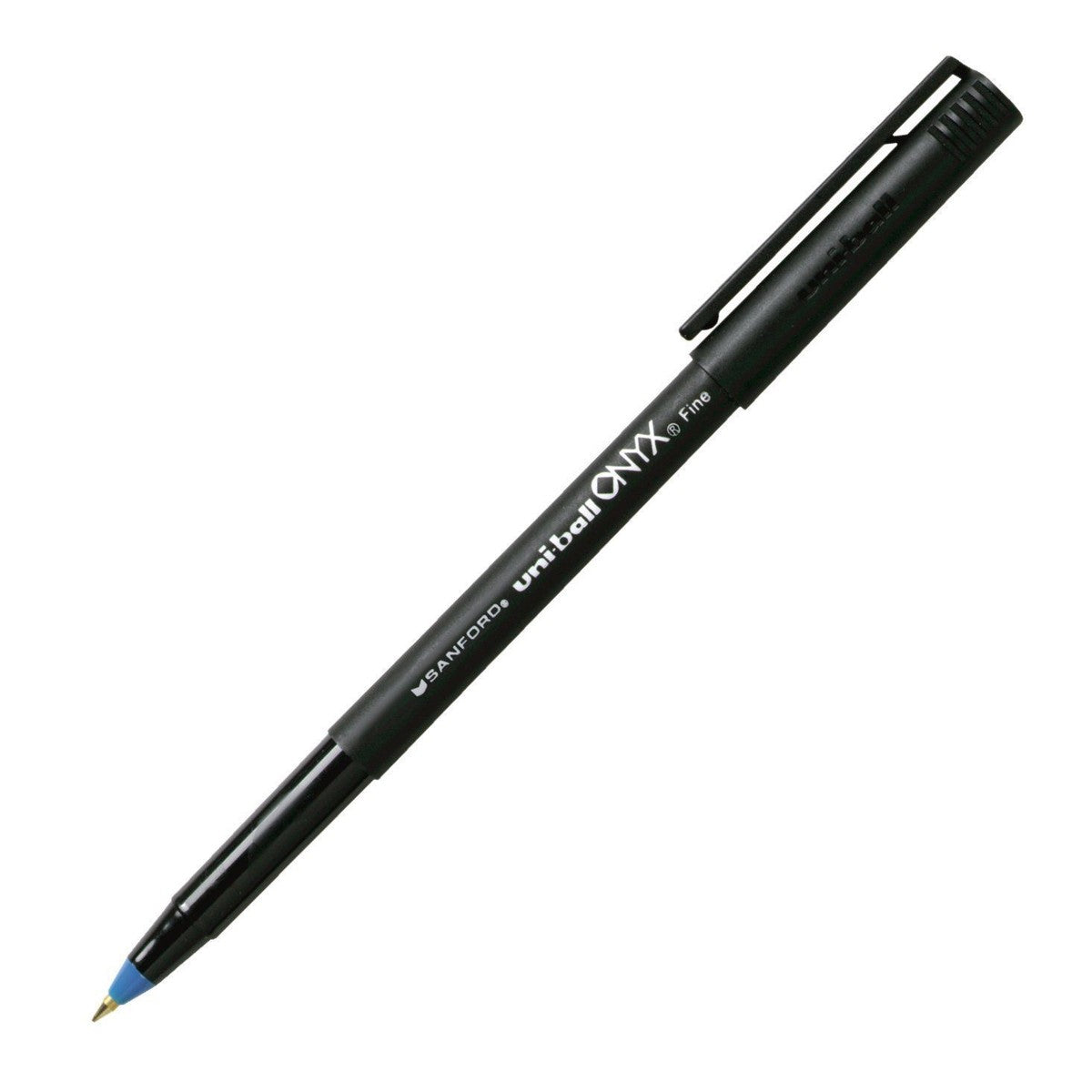 Uniball Onyx Rollerball Pen w/ Cap - 0.7mm Fine Black 60143