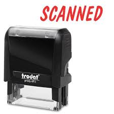 Trodat Red Scanned - Self-inking Stamp