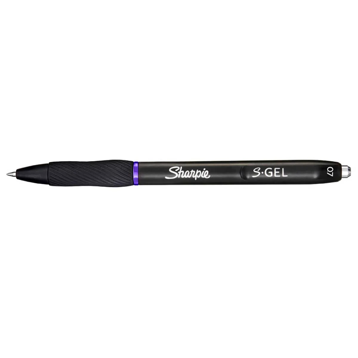 Sharpie S-Gel retractable gel pen, 0.7 mm medium, purple ink