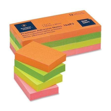 Business Source 1.5 x 2 sticky notes - 12 pack