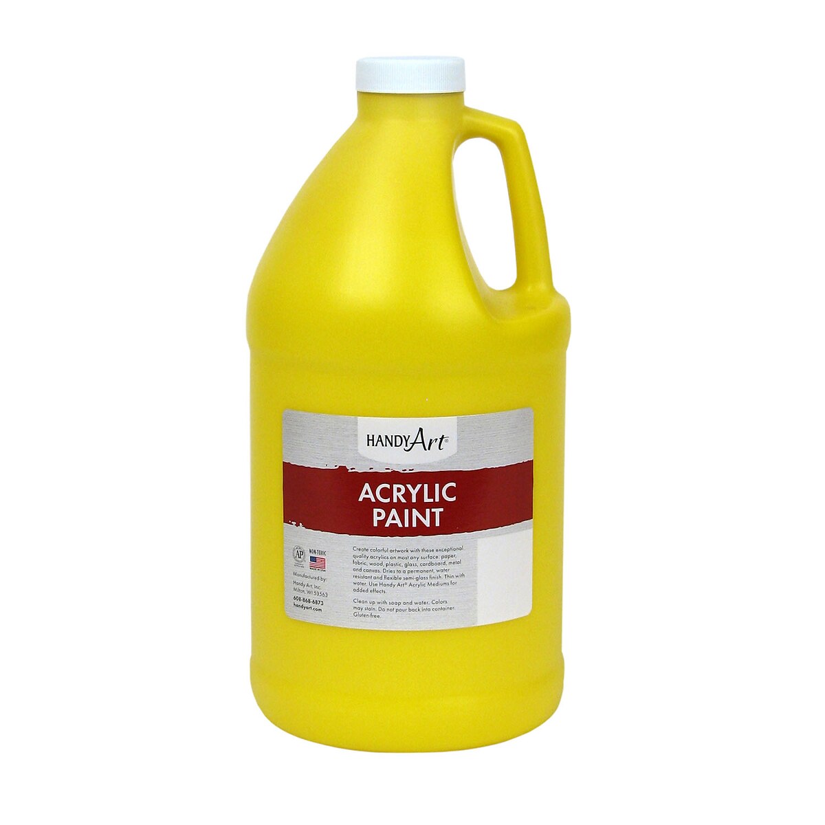 Handy Art Student Acrylic Paint — 1/2 Gallon Chrome Yellow