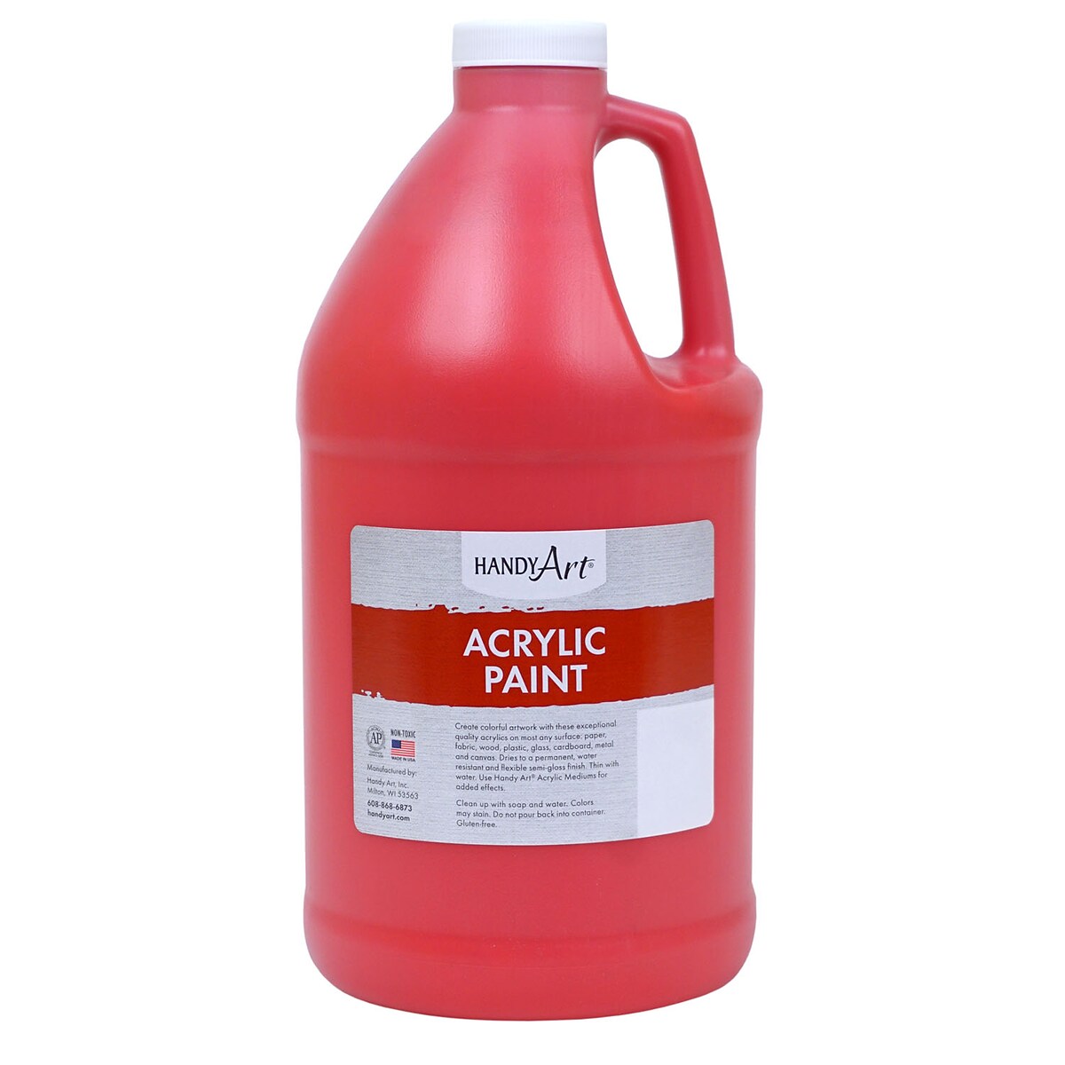 Handy Art Student Acrylic Paint — 1/2 Gallon Bright Red