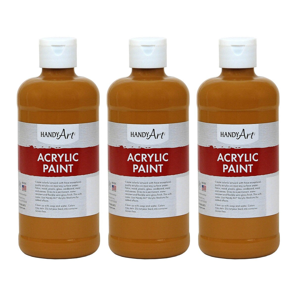 Handy Art Student Acrylic Paint — 16 oz Raw Sienna