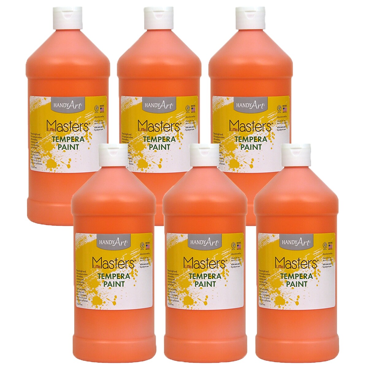 Handy Art Little Masters Tempera Paint — 32 oz Orange