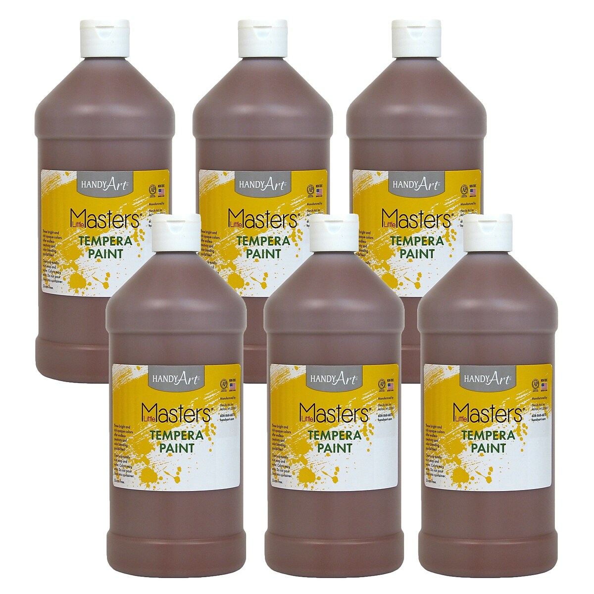 Handy Art Little Masters Tempera Paint — 32 oz Brown