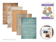Distressed Wood Sticker Sheets 15pk
