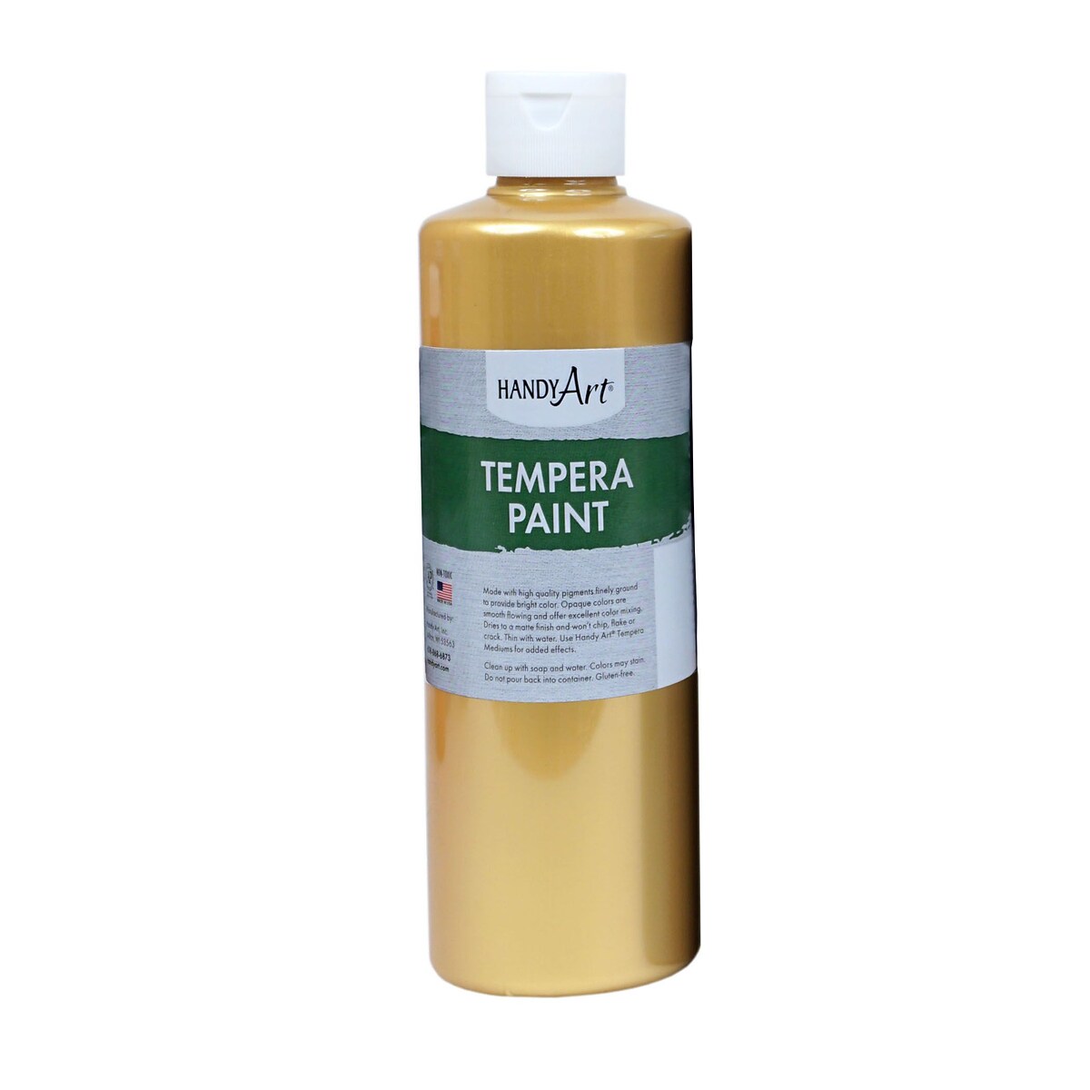 Handy Art Metallic Tempera Paint, 16 oz — Gold