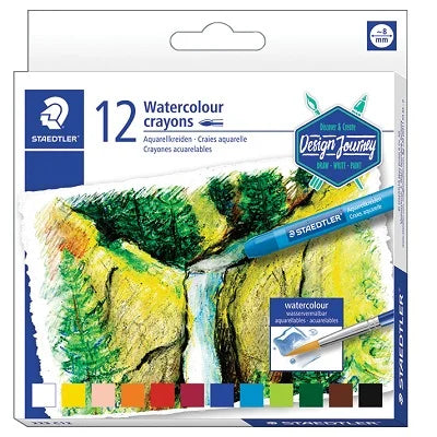 STAEDTLER AQUARELL WATERCOLOUR CRAYONS SET OF 12 STD223C12