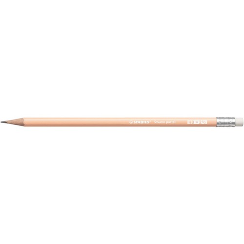 Stabilo Swano Pastel HB Pencil with Eraser - Orange
