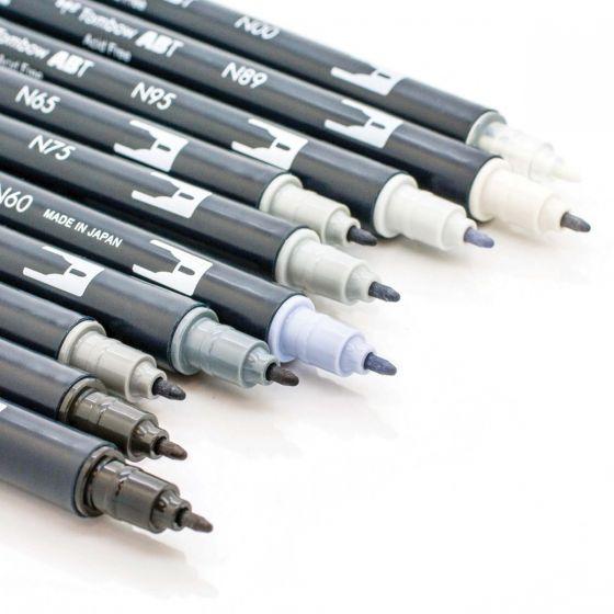 Dual Tip Brush Pens - NEUTRALS