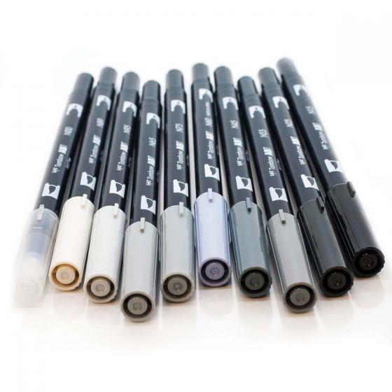 Dual Tip Brush Pens - NEUTRALS