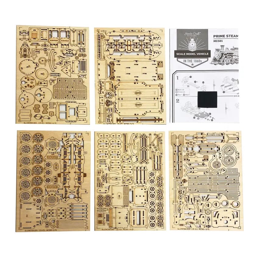 3D Vintage Wood Model Kits