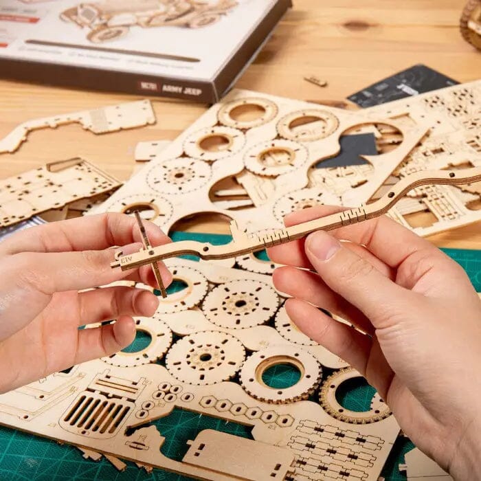 3D Vintage Wood Model Kits