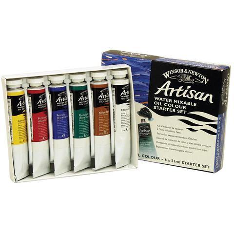 Artisan Water Mixable Oil Paint 6-Set