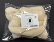 Laine cardée mèche crème 100g