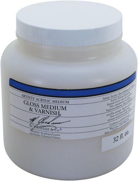 M Graham 4oz Acrylic Gloss Medium