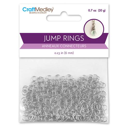 Multicraft Jump Rings, 6mm Silver